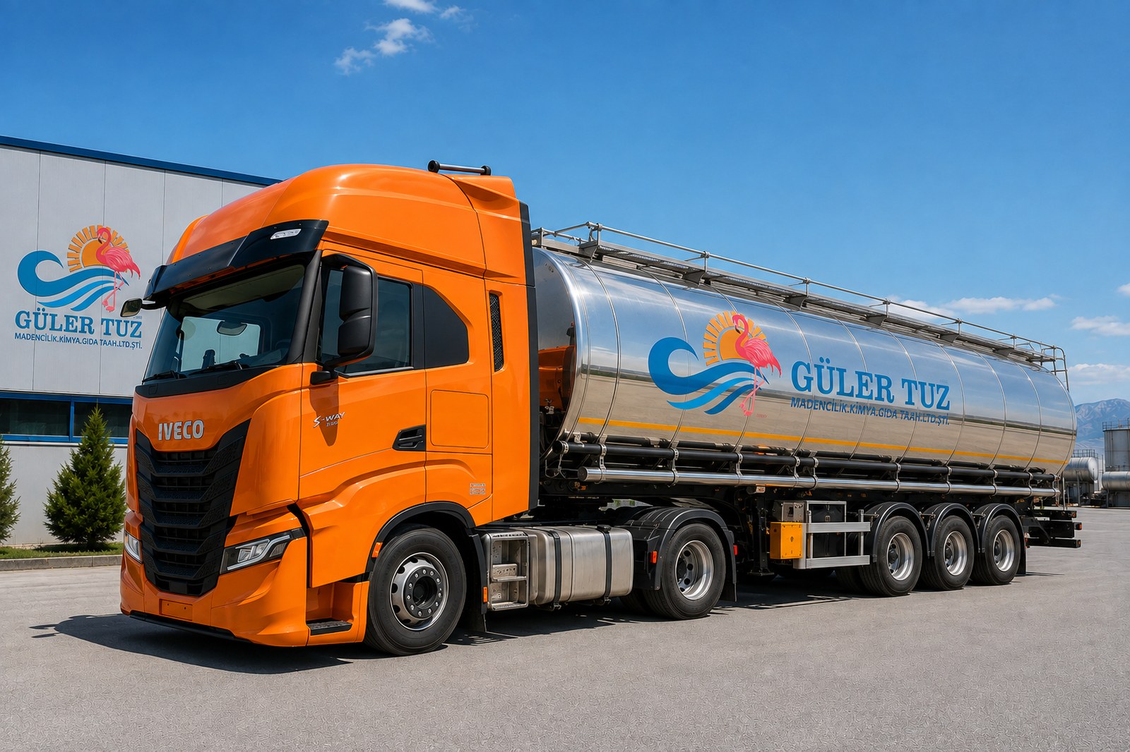 Livraison par camion-citerne de sel liquide 25–26°Bé (saumure saturée) Güler Tuz